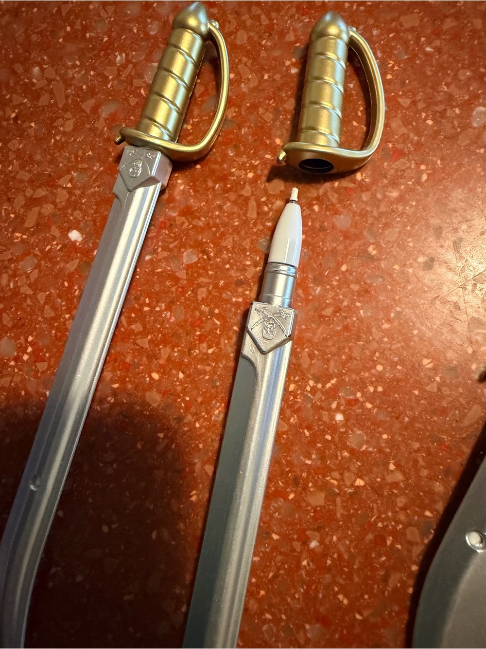 Novelty PENS various swords etc. silver and gold all brand new! Choice of 1 - Picture 6 of 8